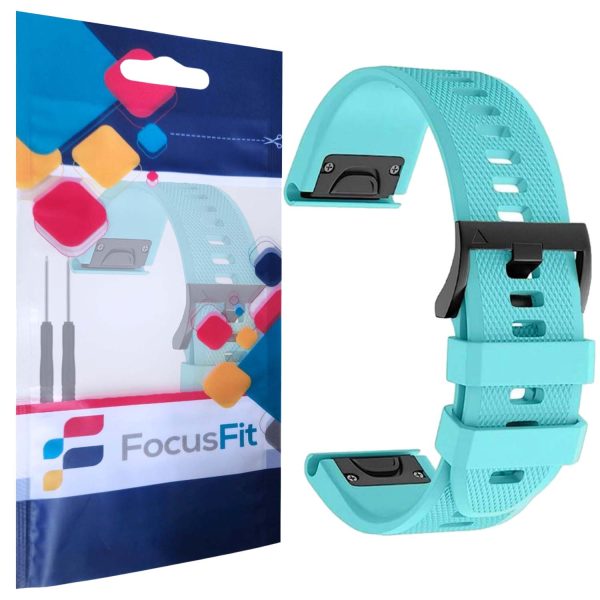 FocusFit® 22mm EasyFit Silicone Strap for Garmin Fenix 5/6/7 - Image 15