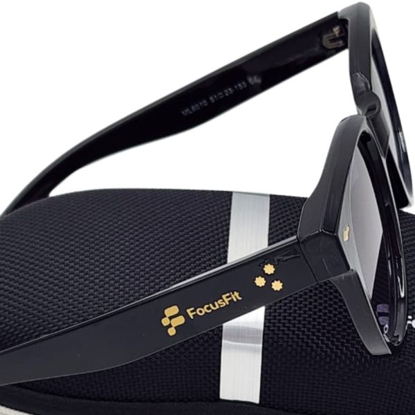 FocusFit® Trendy Unisex Wayfarer UV350 Sunglasses 6010-BL - Image 2
