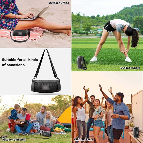 FocusFit® Silicone Cover & Shoulder Strap for JBL Charge 5 - Image 12