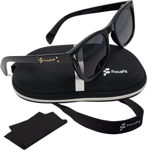 FocusFit® Classic Wayfarer Sunglasses UV350 Protection 3418-BL - Image 3