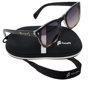 FocusFit® Classic Wayfarer Sunglasses with UV350 Protection 3418-TO