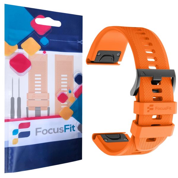 FocusFit® 26mm EasyFit Silicone Strap for Garmin Fenix 5X/6X/7X - Image 19