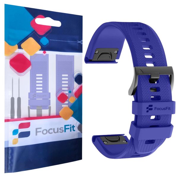 FocusFit® 26mm EasyFit Silicone Strap for Garmin Fenix 5X/6X/7X - Image 24
