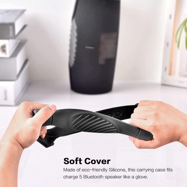FocusFit® Silicone Cover & Shoulder Strap for JBL Charge 5 - Image 4