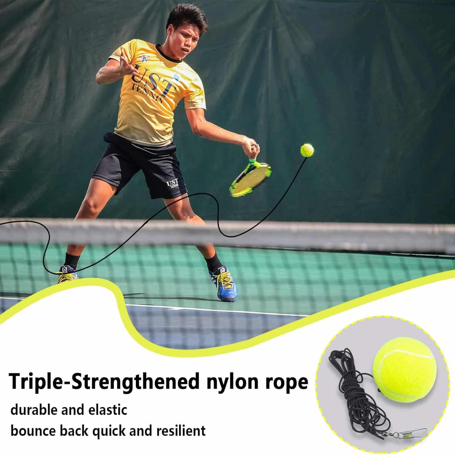 FocusFit® Tennis Trainer Rebound Ball Kit - Image 2