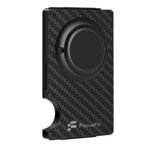 FocusFit® Minimalist Carbon Fiber AirTag RFID Protection Wallet