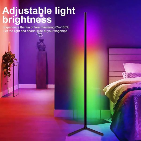 FocusLights® RGB LED Ambient Corner Floor Lamp - Image 9