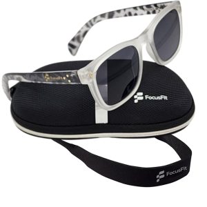 FocusFit® Classic Wayfarer Sunglasses with UV350 Protection 3418-GR