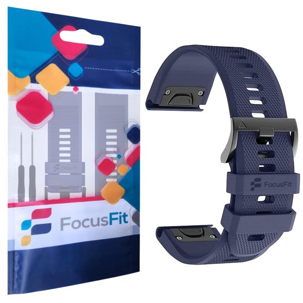 FocusFit® 26mm EasyFit Silicone Strap for Garmin Fenix 5X/6X/7X - Image 17