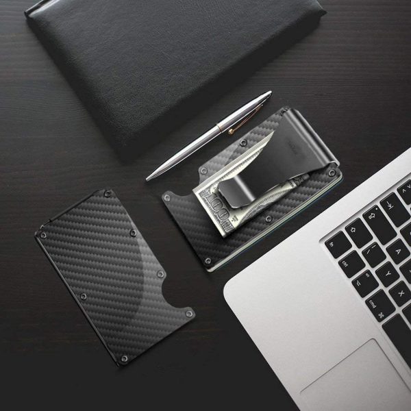 FocusFit® Carbon Fiber RFID Blocking Card Holder - Image 9