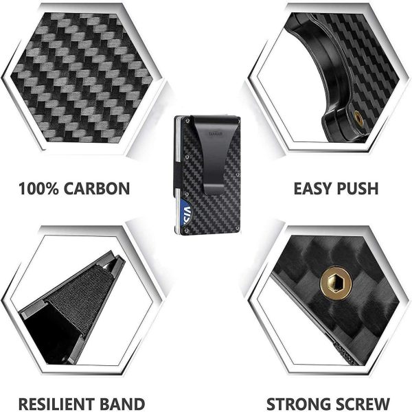 FocusFit® Carbon Fiber RFID Blocking Card Holder - Image 10