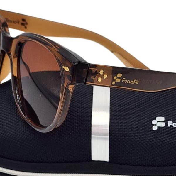 FocusFit® Trendy Unisex Wayfarer UV350 Sunglasses 6010-BR - Image 2