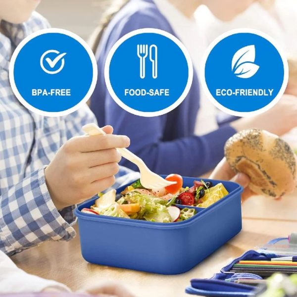 FocusFit® Three-Compartment Bento Box with Utensils - Image 10