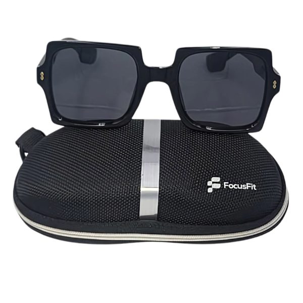 FocusFit® Oversized Square UV350 Sunglasses 6001PL-BL - Image 3