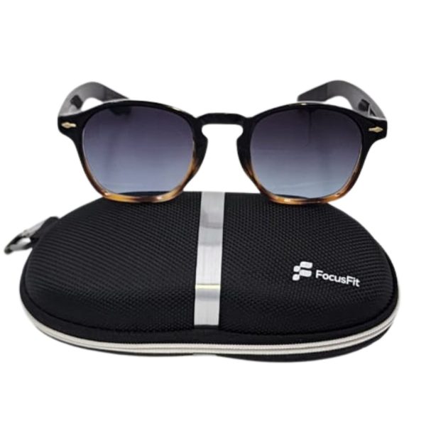 FocusFit® Retro-Inspired UV350 Round Sunglasses C3408PL-TO - Image 4