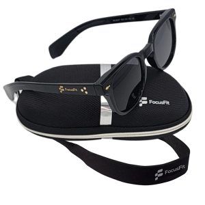 FocusFit® Retro Round Unisex UV350 Sunglasses 6007PL-BL