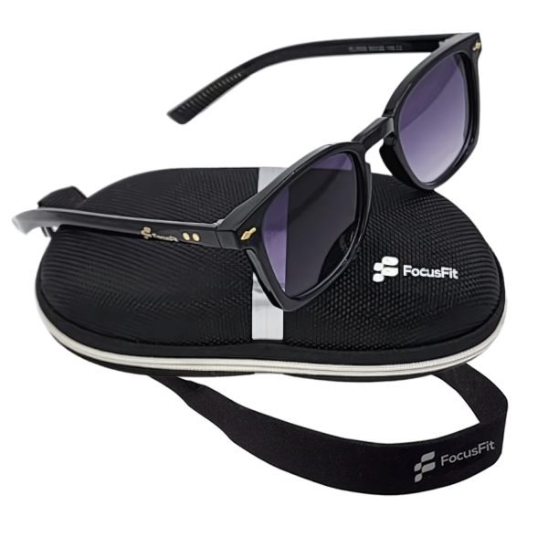 FocusFit® Sleek Wayfarer UV350 Ultra-Light Sunglasses 6020PL-BB