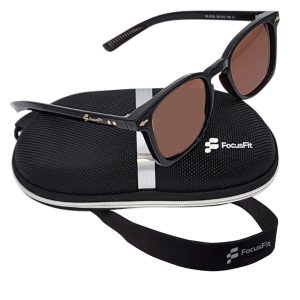 FocusFit® Ultra-Light Wayfarer UV350 Protection Sunglasses 6020PL-BR