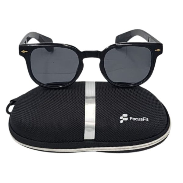FocusFit® Retro Round Unisex UV350 Sunglasses 6007PL-BL - Image 5