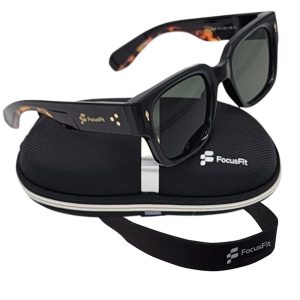 FocusFit® Bold Square Sunglasses with UV350 Protection 6023PL-TO