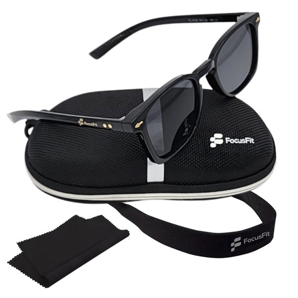 FocusFit® Ultra-Light Wayfarer UV350 Sunglasses 6020PL-BL - Image 6