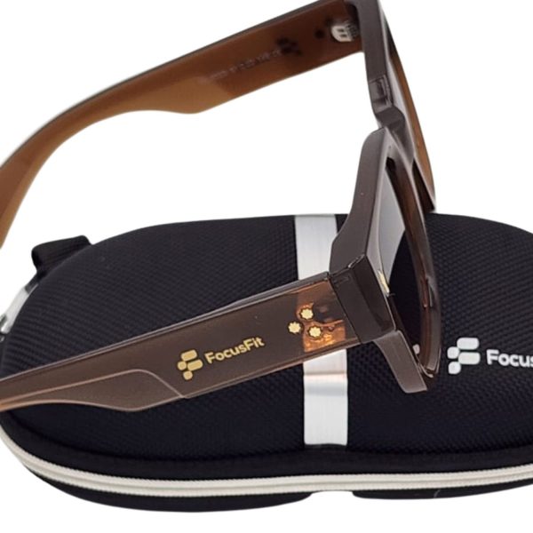 FocusFit® Bold Square UV350 Protection Sunglasses 6023PL-BR - Image 5
