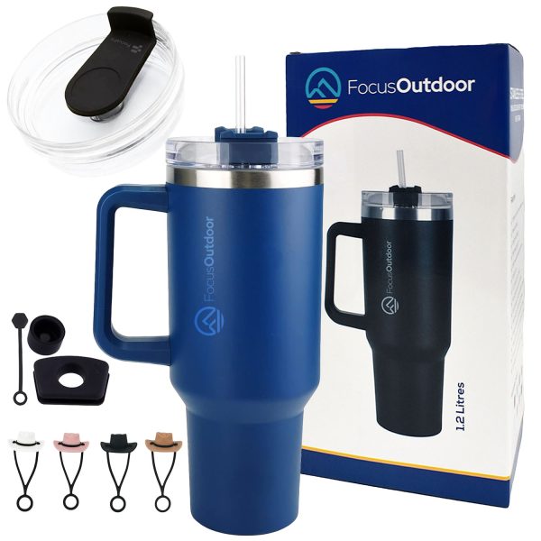 FocusOutdoor® Leakproof Quencher Tumbler Set 1.2L Stainless-Steel Double Wall - Image 19