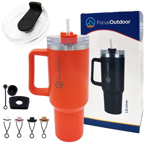 FocusOutdoor® Leakproof Quencher Tumbler Set 1.2L Stainless-Steel Double Wall - Image 20