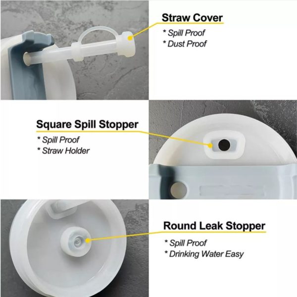 FocusFit® Leakproof Lid & Stopper Set for Quencher Tumbler Mug - Image 4