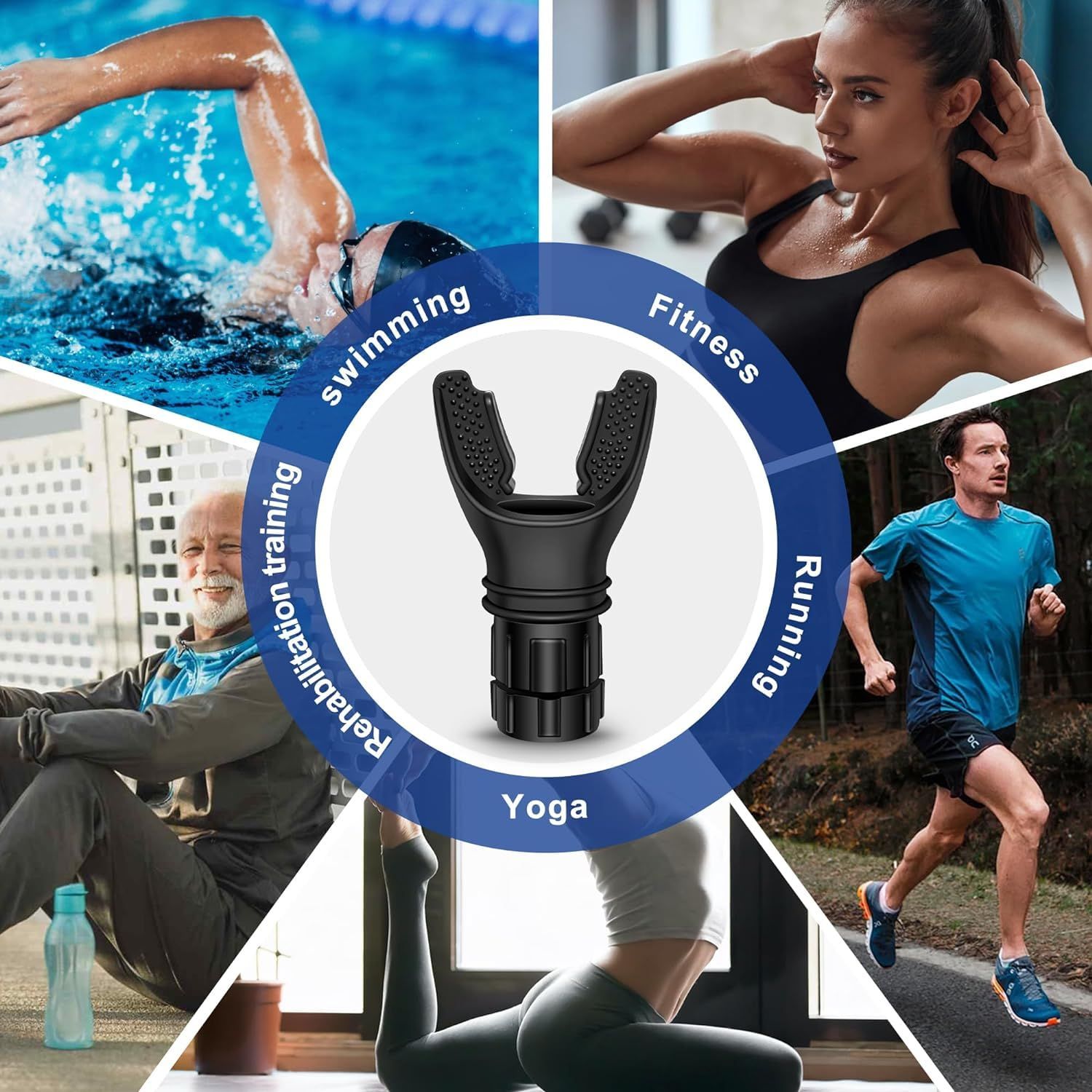 FocusFit® Lightweight Breathing Exercise Lung Trainer Device - Image 2