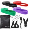 FocusFit® Resistance Band Set for Strength Training with Bonus Lung Trainer
