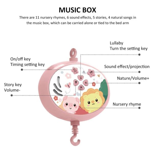 FocusBaby® Rotating Baby Crib Mobile - Image 4