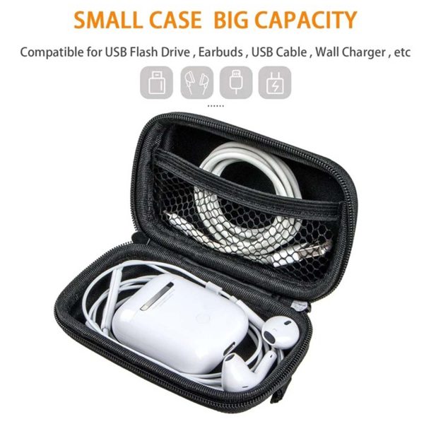 FocusFit® Compact Hardshell Earphone & Cable Storage Case - Image 3