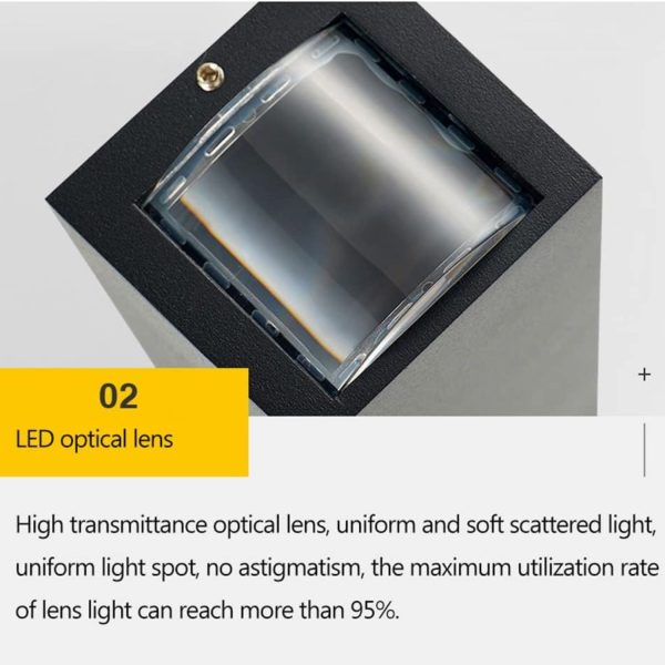 FocusLights® Up/Down Outdoor Wall-Mounted LED Light 10W - Image 4
