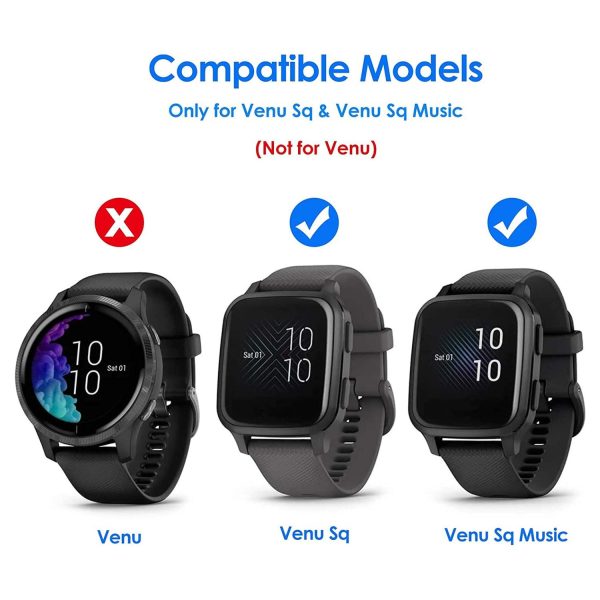 FocusFit® Cover & Screen Protector for Garmin Venu SQ Series - Image 2