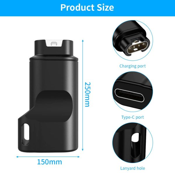 FocusFit® USB-C Watch Charger Adapter for Garmin Fenix & More - Image 2