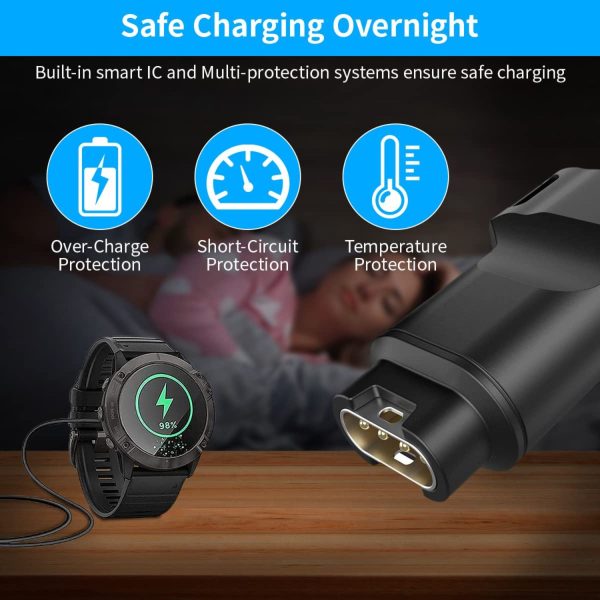 FocusFit® USB-C Watch Charger Adapter for Garmin Fenix & More - Image 5