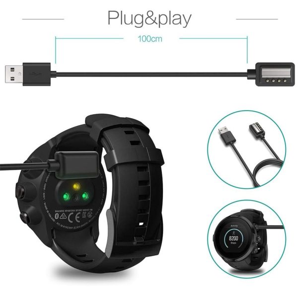 FocusFit® Magnetic USB Charger for Suunto 9 & Spartan Sport - Image 4