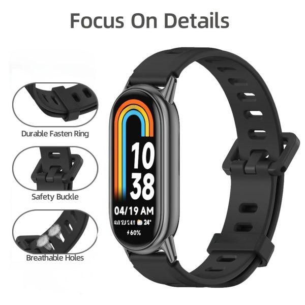 FocusFit® Silicone Strap & Metal Watch Case for Xiaomi Mi Band 7 - Image 3