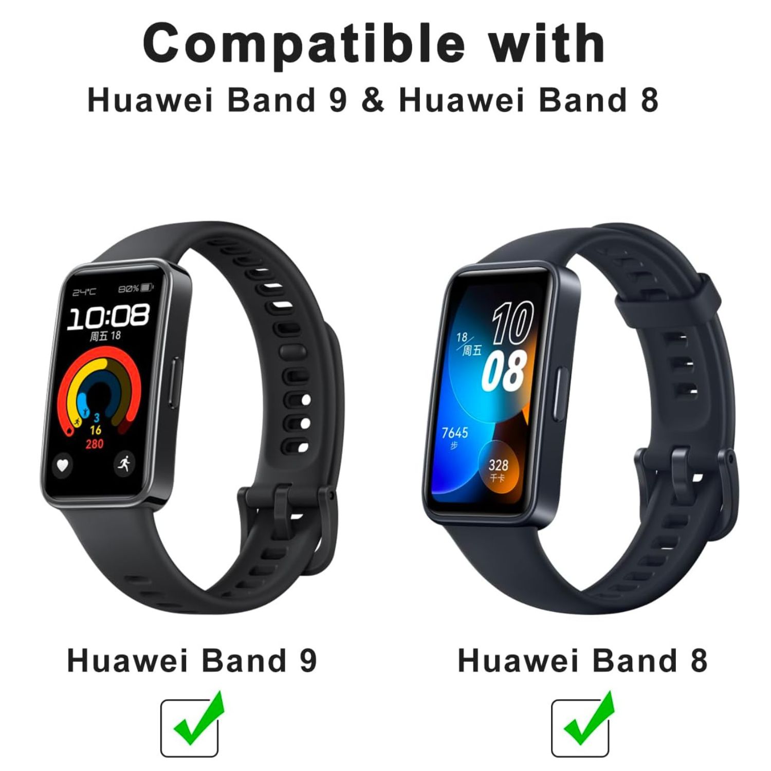 FocusFit® Silicone Watch Strap for Huawei Band 8/9 - Image 10