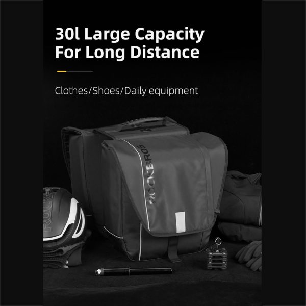 ROCKBROS® Waterproof Rear Rack Pannier Bag for Bicycles - Image 8