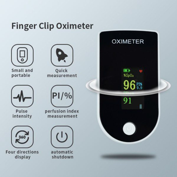 Finger Pulse Oximeter SpO2 Monitor with TFT Display - Image 2