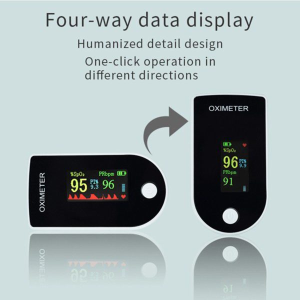 Finger Pulse Oximeter SpO2 Monitor with TFT Display - Image 3