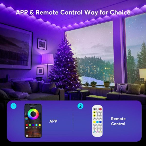 Smart RGB LED Strip Light with App, Remote & Timer Modes - Image 7