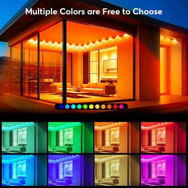 Smart RGB LED Strip Light with App, Remote & Timer Modes - Image 2