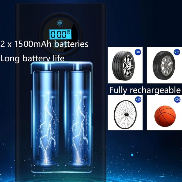 FocusOutdoor® Digital Portable Air Pump with LCD Display - Image 4
