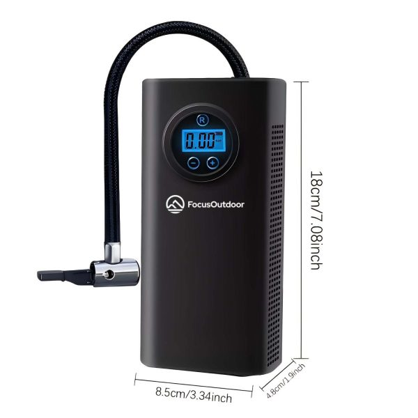 FocusOutdoor® Digital Portable Air Pump with LCD Display - Image 9