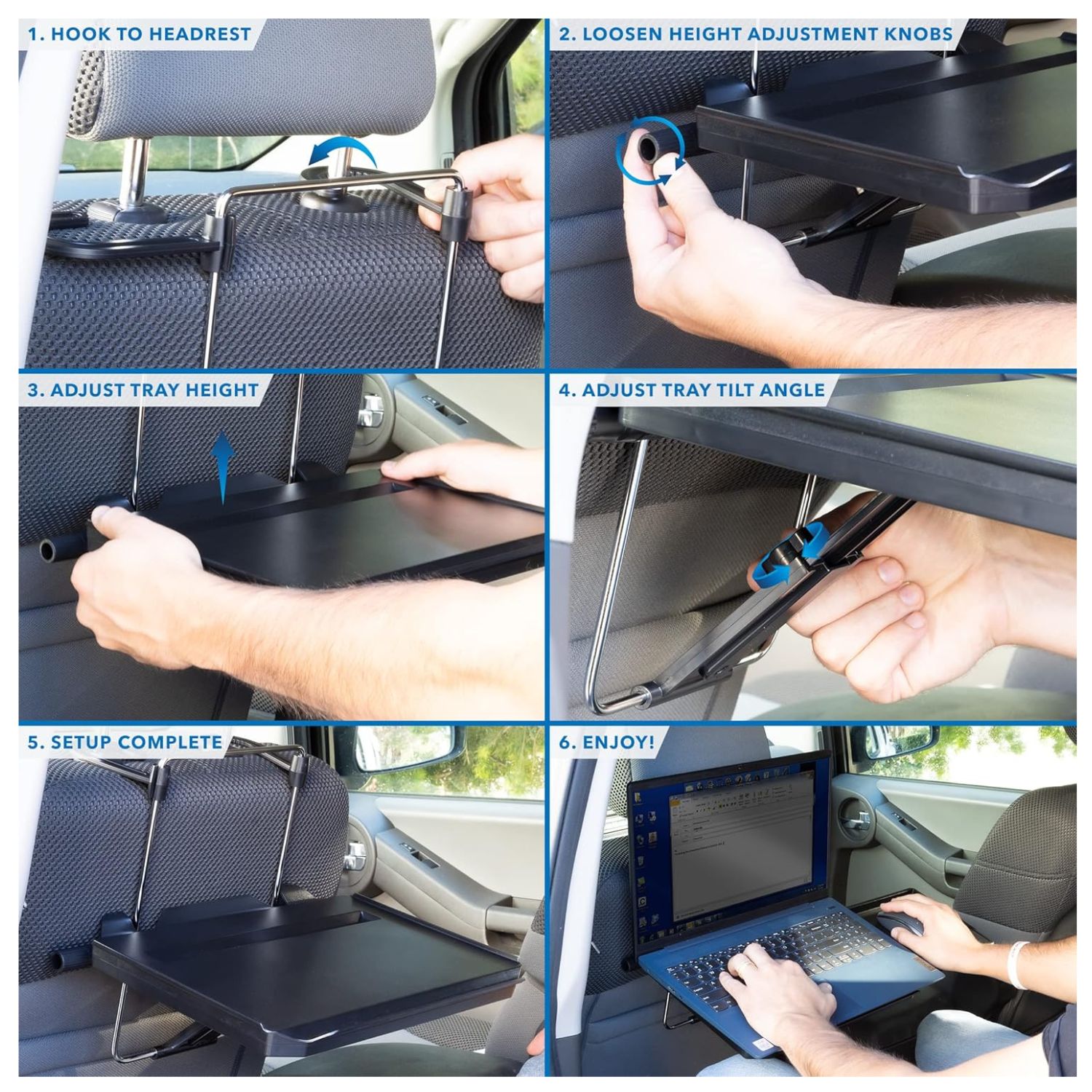FocusOutdoor® Folding Car Steering Wheel Tray - Image 11