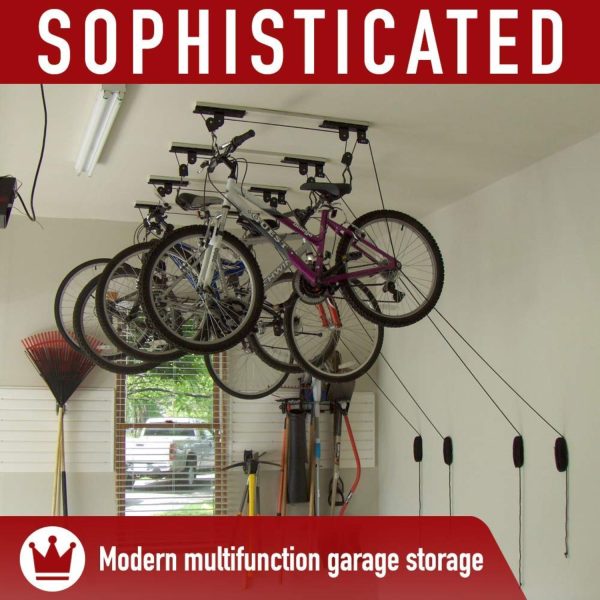 FocusOutdoor® Ceiling Hoist Bike Lift Pulley System - Image 4