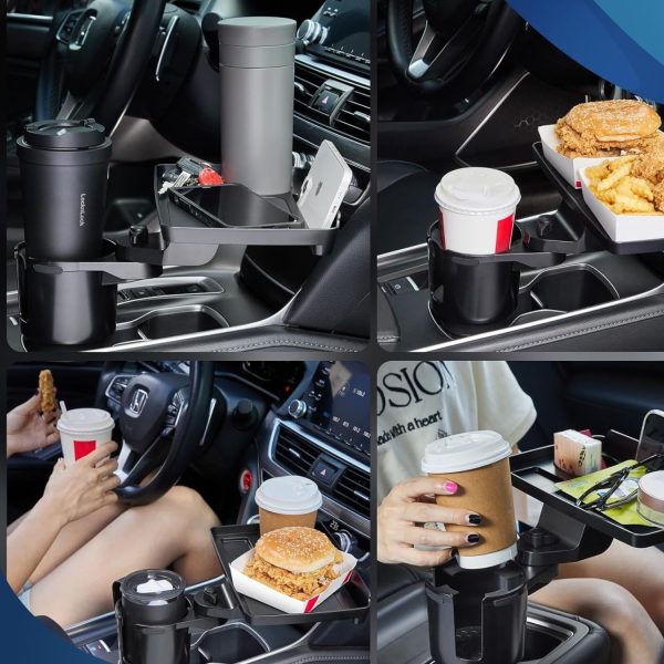 FocusOutdoor® Car Cup Holder & Rotating Tray Table - Image 3